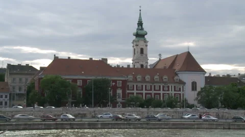 Budapest Historical Buildings Stock Footage 45996019