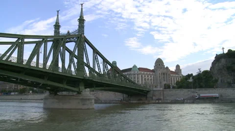 Budapest History of The Bridge Stock Footage 45997621