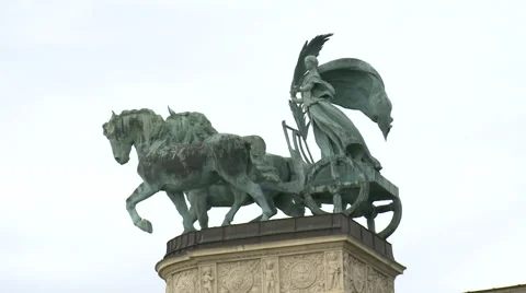 Budapest Horses Solder Stock Footage 46013305