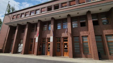 Budapest, Hungary - 26 August 2026: Alfréd Hajós National Swimming Stadium Stock Footage 345355520