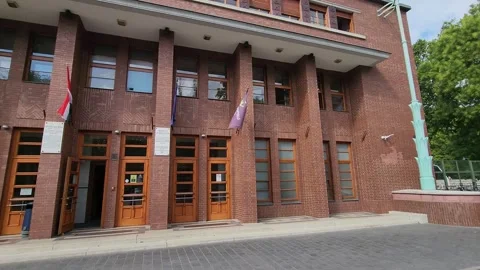Budapest, Hungary - 26 August 2026: Alfréd Hajós National Swimming Stadium Stock Footage 345355537