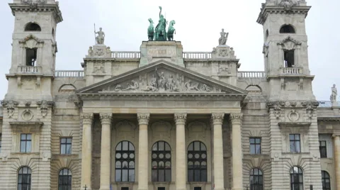 BUDAPEST - HUNGARY, AUGUST 2015: Ethnographic Museum view Video stock 58746563