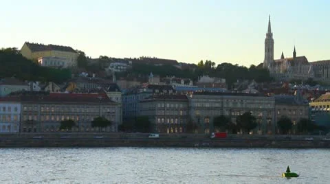 Budapest Hungary Buda View Stock-Footage 8859175