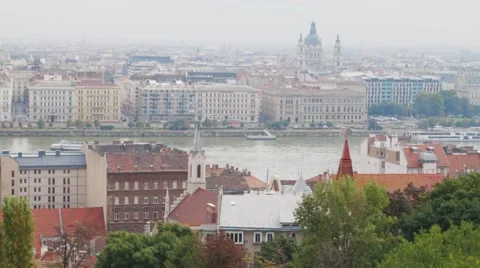 Budapest, Hungary on the Danube Stock-Footage 44735402