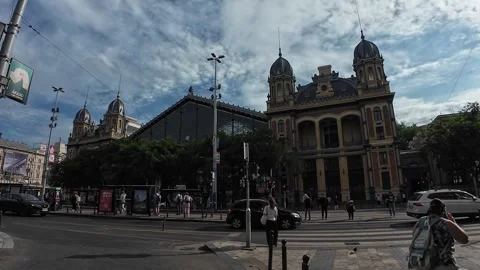 Budapest, Hungary - June 2, 2026 - Budapest Nyugati Station Stock Footage 345877043