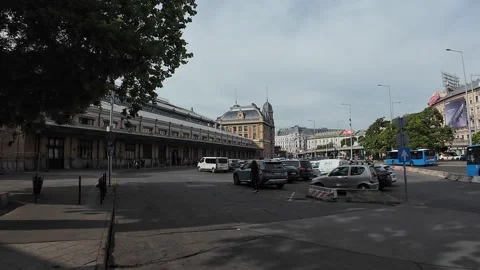 Budapest, Hungary - June 2, 2026 - Budapest Nyugati Station Stock Footage 345877070