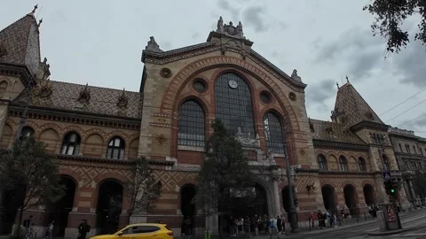 Budapest, Hungary - June 2, 2026 - the Great Market Hall in Budapest Stock Footage 345877970