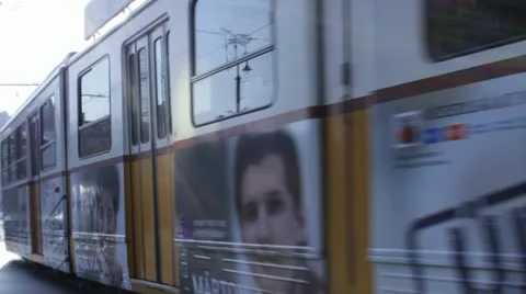 Budapest, hungary wire train Stock Footage 10817284
