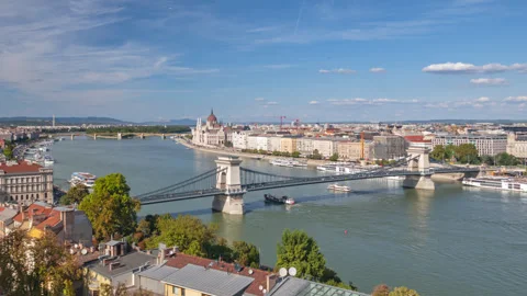 Budapest hyperlapse, Hungary Stock Footage 284770635