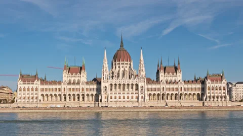 Budapest hyperlapse, Hungary Stock Footage 313679499