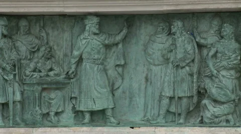 Budapest King, Writer, Solders Stock Footage 46014398