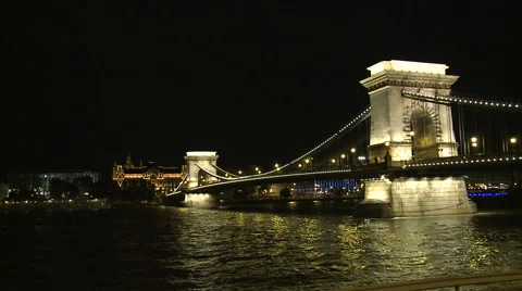 Budapest Lights Stock Footage 46013161