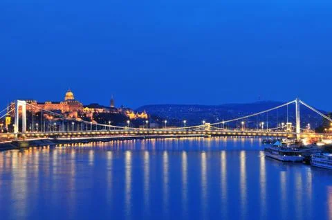 Budapest by night Stock Photos