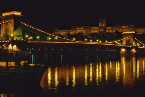 Budapest at night Stock Photos