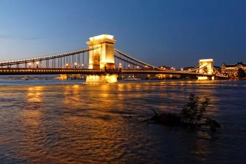 Budapest at night Stock Photos