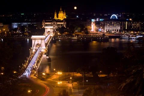 Budapest at night Stock Photos