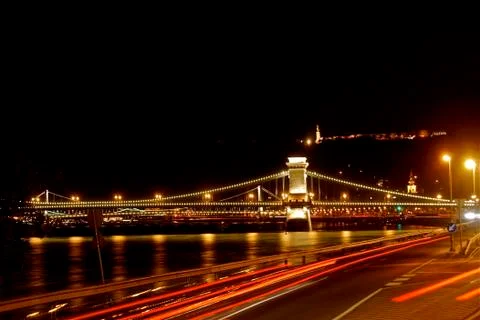 Budapest by night Stock Photos