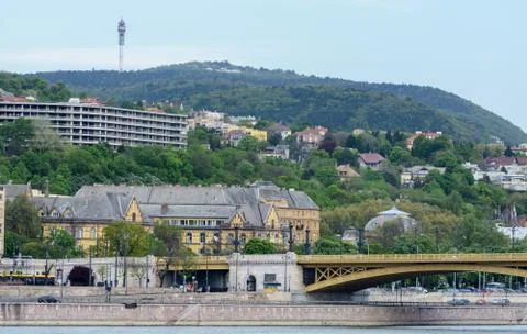 Budapest is an old Buda and an elegant Pest. They are divided by the Danube. Stock Photos