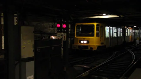 BUDAPEST OLD METRO TRAIN DEPOT Stock Footage 39258721