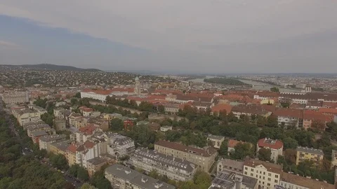 Budapest palace panoramic view Stock Footage 79832630