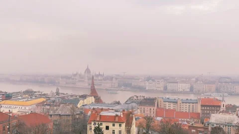 Budapest panorama Stock Footage 313844433