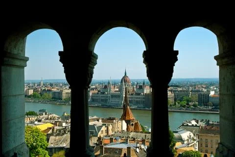 Budapest panorama Stock Photos