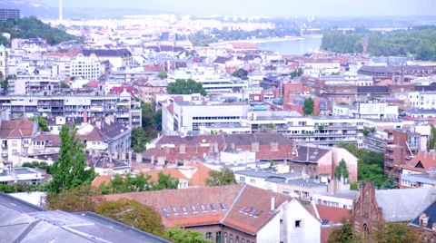 Budapest panorama, rooftops Stock Footage 57141824