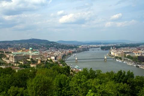 Budapest panoramic view Stock Photos