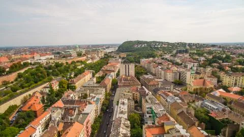 Budapest panoramic view Stock Photos