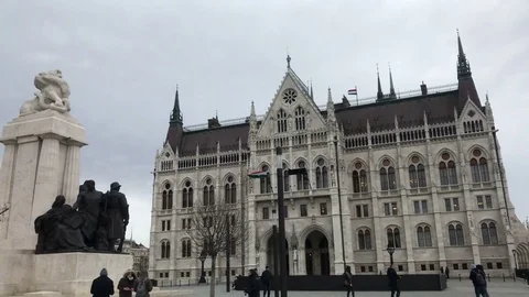 Budapest Parlament 库存影片 74856946