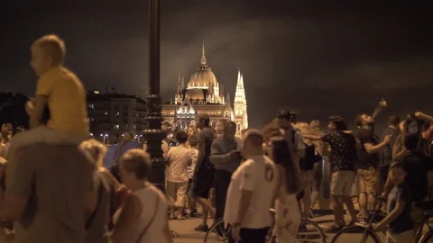 Budapest Parliament Stock Footage 115434384