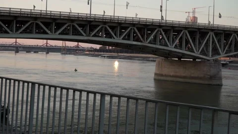 Budapest Petőfi bridge Video stock 162719713