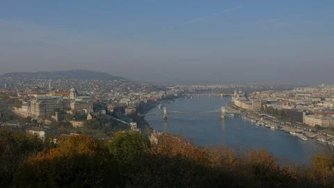 Budapest river time lapse Video stock 122284558