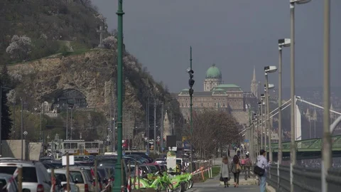 Budapest, riverside Stock Footage 73801175