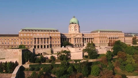 Budapest royal palace Stock Footage 81423765