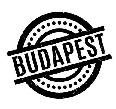Budapest rubber stamp Stock Illustration