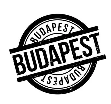Budapest rubber stamp Stock Illustration