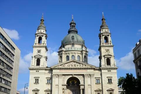 Budapest saint Stephen Basilica Stock Photos