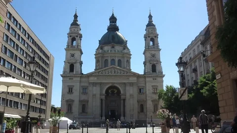 Budapest, Saint Stephen's basilica Stock Footage 79100035