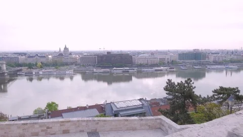 Budapest Scenery from Buda Castle, Budapest Stock Footage 83670751