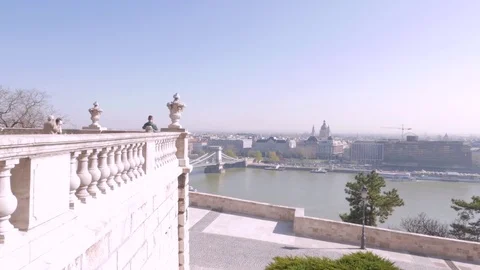 Budapest Scenery from Buda Castle, Budapest Stock Footage 83766933