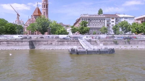 Budapest scenery, Buda side from the Danube 動画素材 83768543