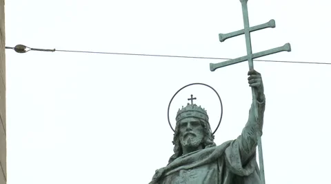 Budapest Sculptures Stock Footage 46014360