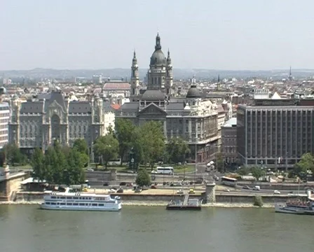Budapest Senic View 库存影片 85036