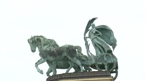 Budapest Solder, Horse Stock Footage 46013413
