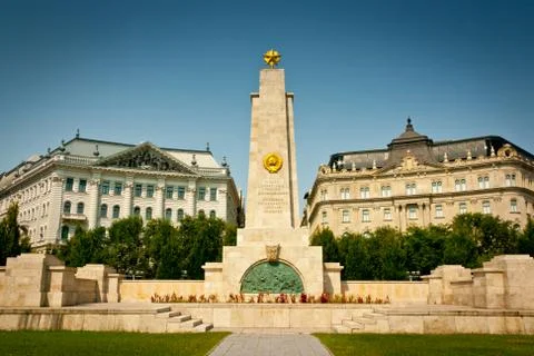 Budapest soviet war memorial Stock-Fotos