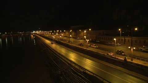 Budapest Street And Lights Stock Footage 46030348