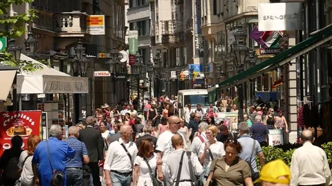 Budapest street Video stock 245582538