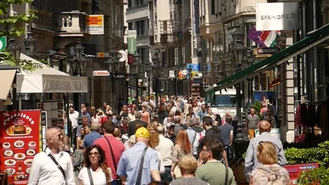 Budapest street Stock Footage 245582550