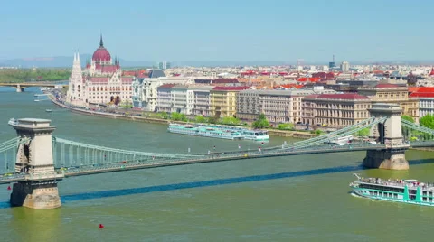 Budapest in a sunny spring day Stock Footage 54604625